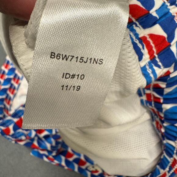 Psycho Bunny Swim Trunks Mens XXL Blue Red Mesh Lined Beach Coastal + Pockets - Picture 10 of 12